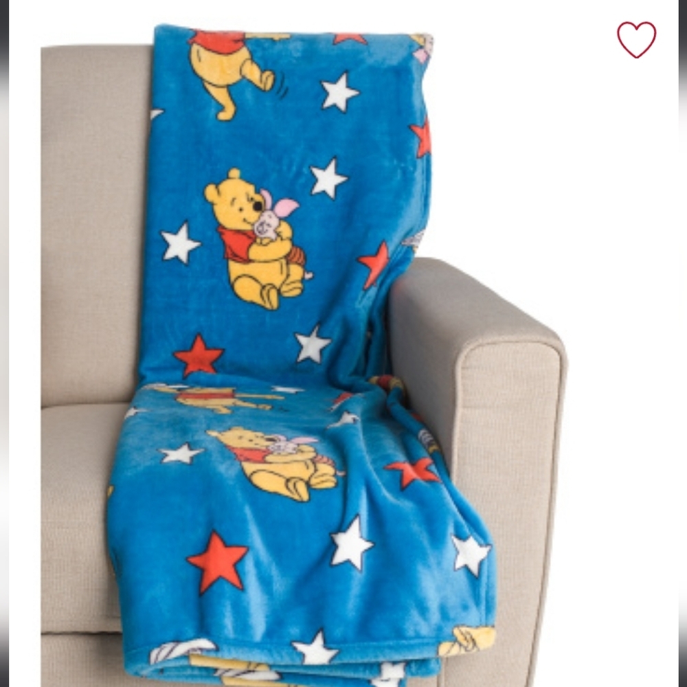 Blue Winnie the Pooh Blanket